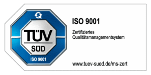 TÜV SÜD Prüfsiegel: ISO 9001 zertifiziertes Qualitätsmanagementsystem